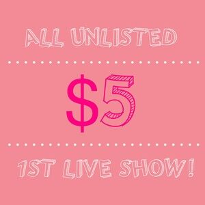 Friday 1/24 @ 11:00 EST $5 STARTS!